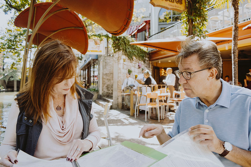 couple with paperwork